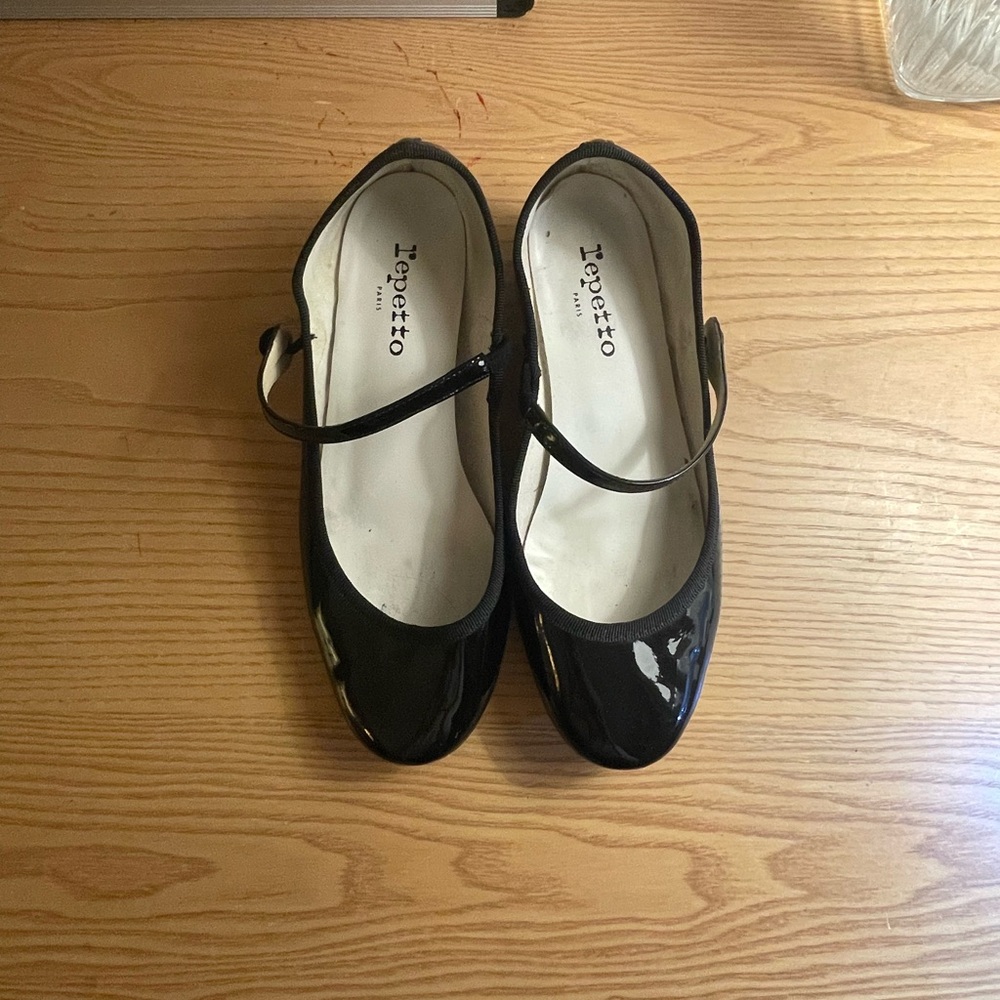 Repetto Black Mary Jane Flats